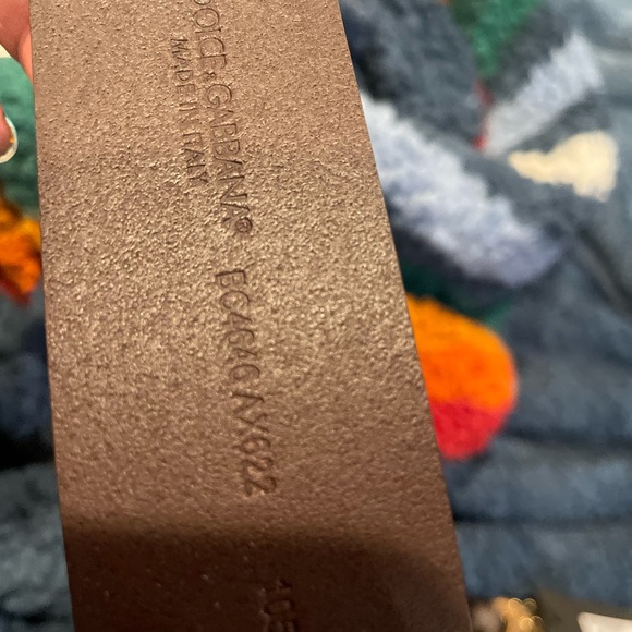 Dolce & Gabbana Calfskin belt with DG logo - Picture 3 of 11